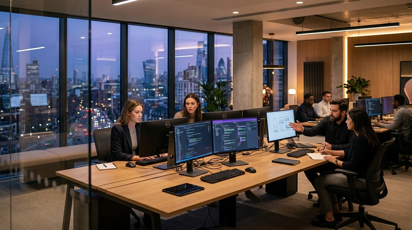 Regem Global modern cross-disciplinary tech and design studio workspace